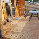 Campingplatz Glamping Pod With Wood Fired Hot Tub *